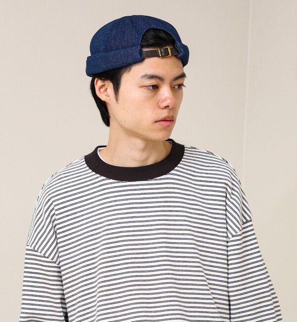 GLOSTER「DENIM /HICKORY ROLL CAP フィッシャーマンキャップ」|キャップ・キャスケット|