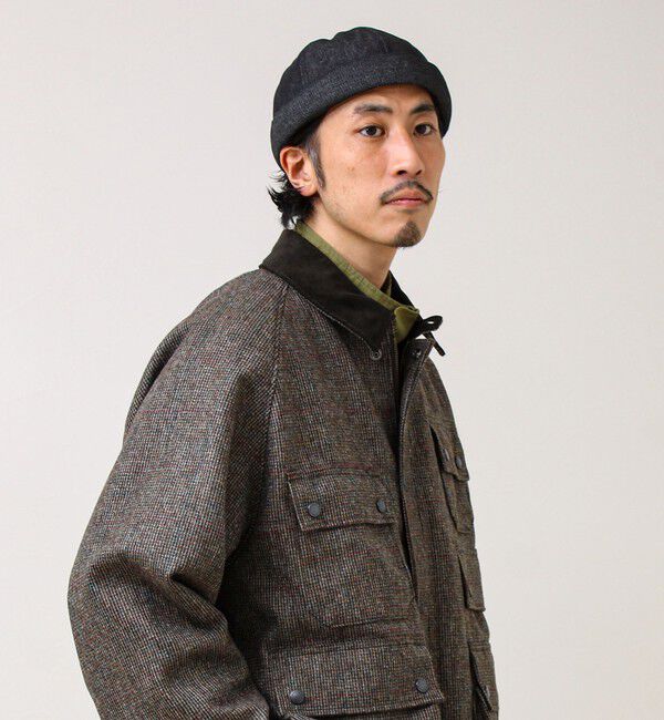 GLOSTER「DENIM /HICKORY ROLL CAP フィッシャーマンキャップ」|キャップ・キャスケット|