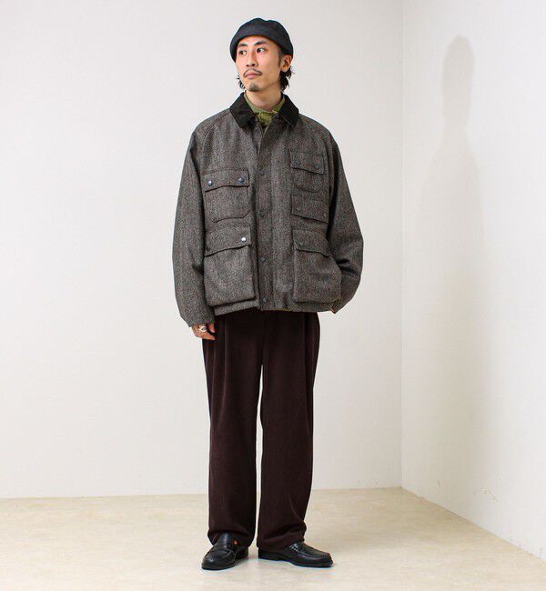 GLOSTER「DENIM /HICKORY ROLL CAP フィッシャーマンキャップ」|キャップ・キャスケット|