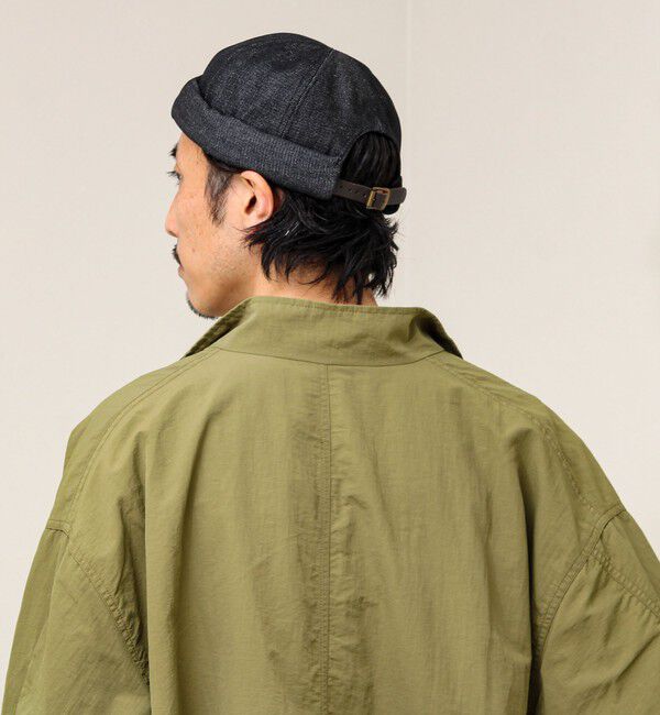 GLOSTER「DENIM /HICKORY ROLL CAP フィッシャーマンキャップ」|キャップ・キャスケット|