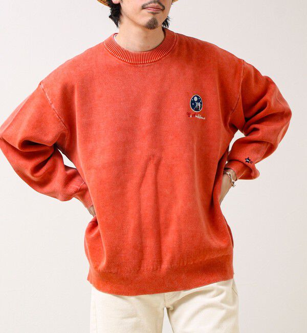 GLOSTER「【BOYエンブレム刺繍】Wフェイス フェードプルオーバーニット」|ニット・セーター|