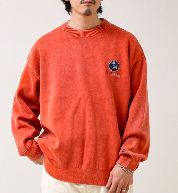 GLOSTER「【BOYエンブレム刺繍】Wフェイス フェードプルオーバーニット」|ニット・セーター|