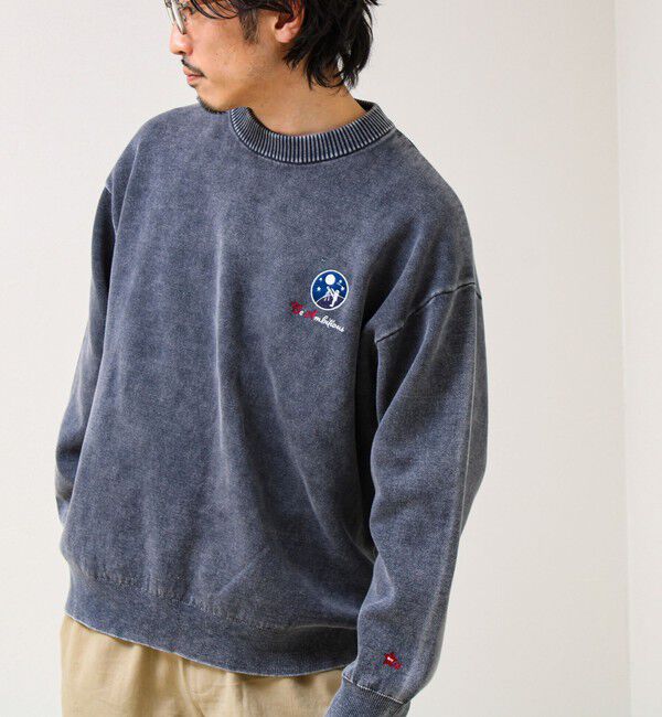 GLOSTER「【BOYエンブレム刺繍】Wフェイス フェードプルオーバーニット」|ニット・セーター|