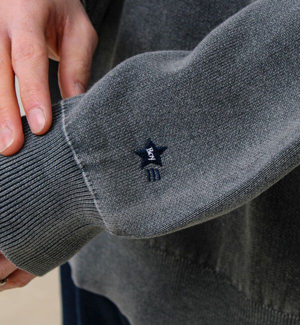 GLOSTER「【BOYエンブレム刺繍】Wフェイス フェードプルオーバーニット」|ニット・セーター|