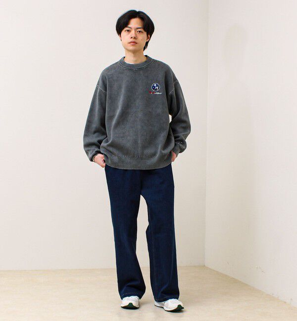 GLOSTER「【BOYエンブレム刺繍】Wフェイス フェードプルオーバーニット」|ニット・セーター|