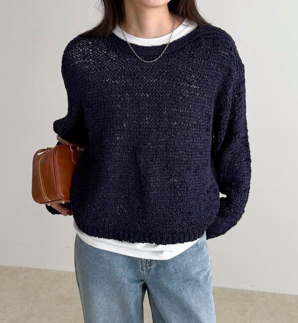 fredy emue「テープヤーンニットプルオーバー」|ニット・セーター|