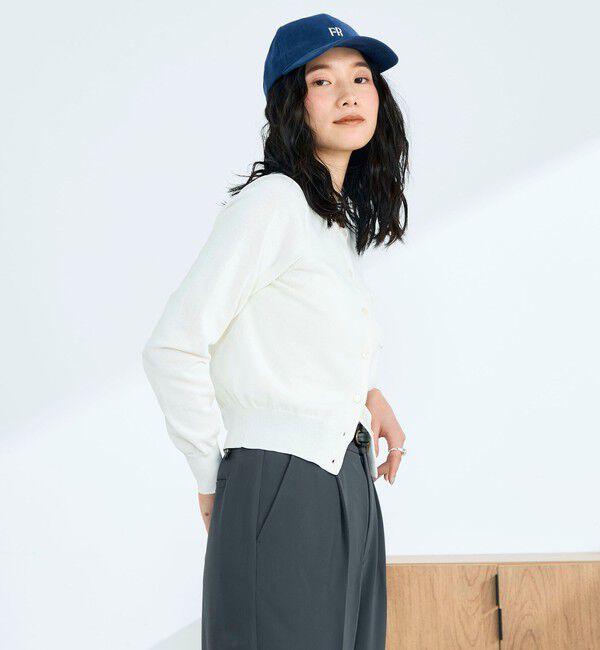 fredy emue「FR刺繍コットン混BASICカーディガン」|カーディガン|