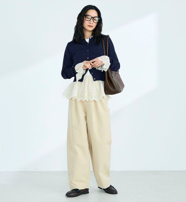 fredy emue「FR刺繍コットン混BASICカーディガン」|カーディガン|