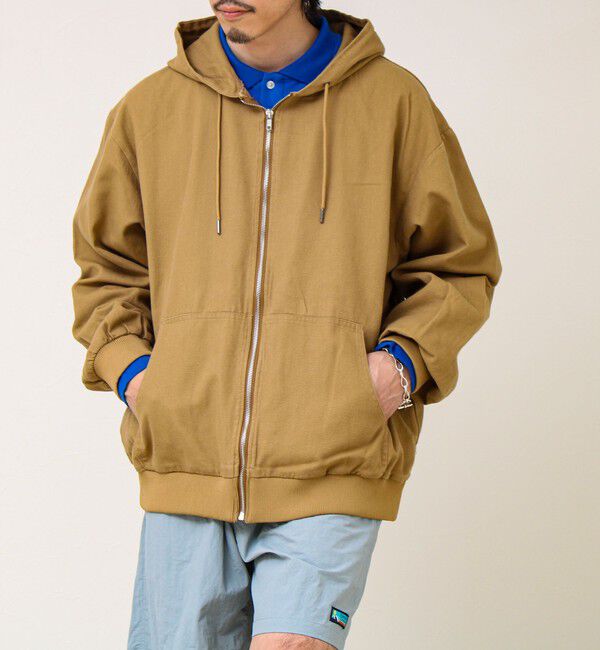 GLOSTER「【タフに着回す】キャンバス/デニム ジップパーカー」|ブルゾン・スタジャン|