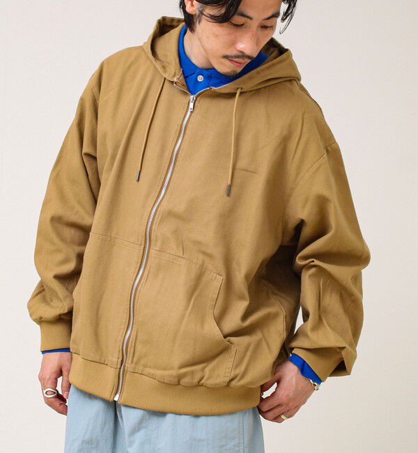 GLOSTER「【タフに着回す】キャンバス/デニム ジップパーカー」|ブルゾン・スタジャン|