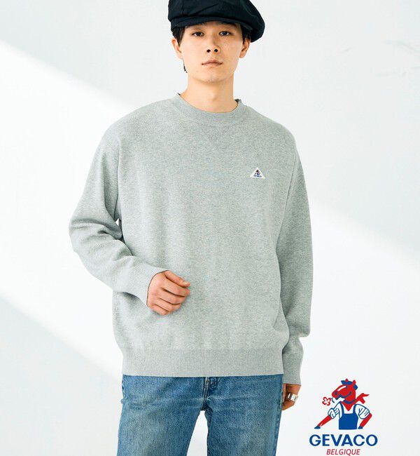GLOSTER「【GEVACO/ゲバコ】スウェットニットプルオーバー」|スウェット・ジャージ|ミディアムグレー
