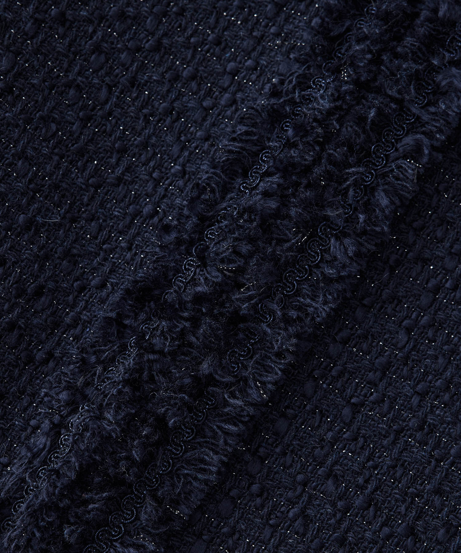 ROPE「ミックスツイードノーカラージャケット【セレモニー/通勤対応】」|ノーカラージャケット|