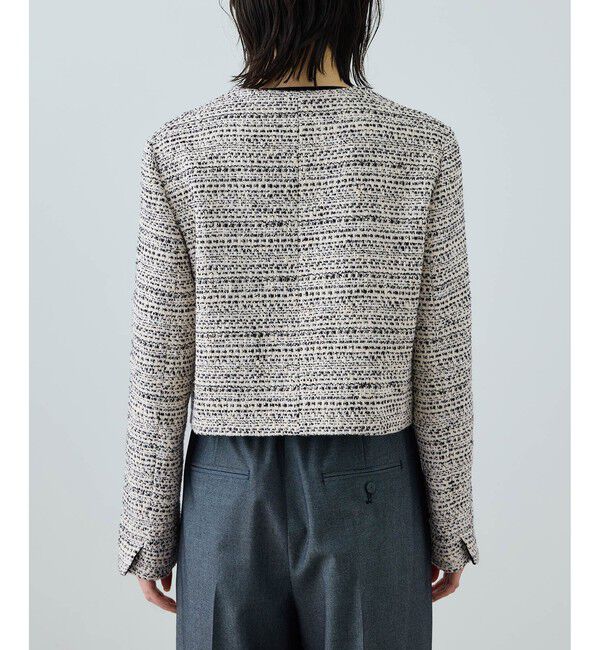 ROPE「ツイードジャケット」|ノーカラージャケット|