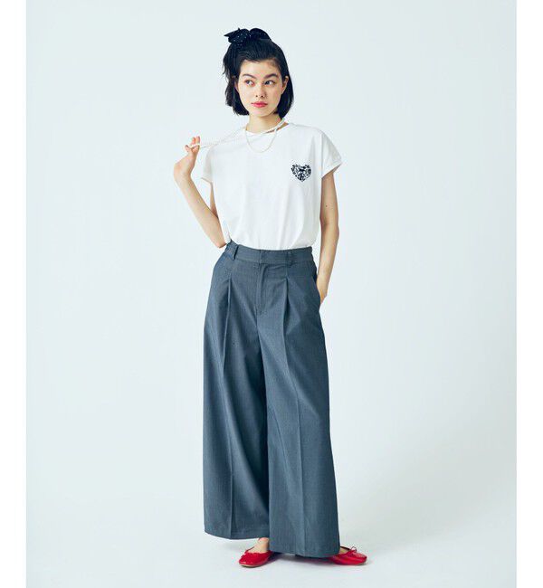 Rope&rsquo;Picnic「【Chocomoo&times;ROPE' PICNIC】【接触冷感】アソートフレンチスリーブTシャツ」|Tシャツ・カットソー|