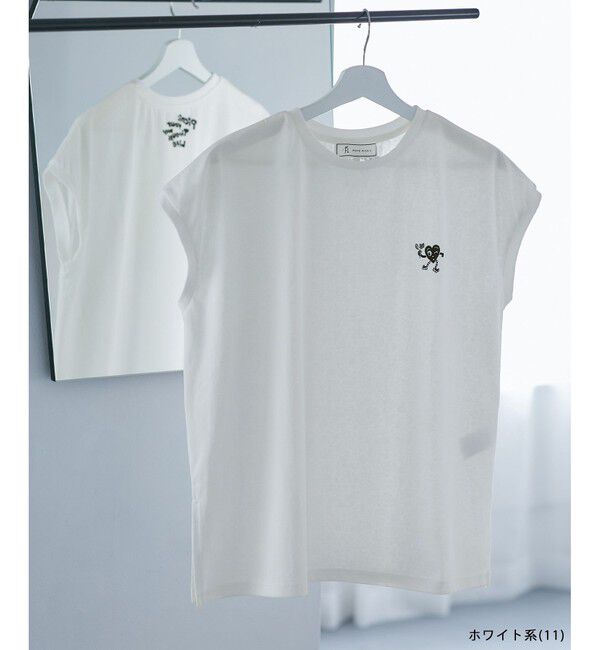 Rope&rsquo;Picnic「【Chocomoo&times;ROPE' PICNIC】【接触冷感】アソートフレンチスリーブTシャツ」|Tシャツ・カットソー|