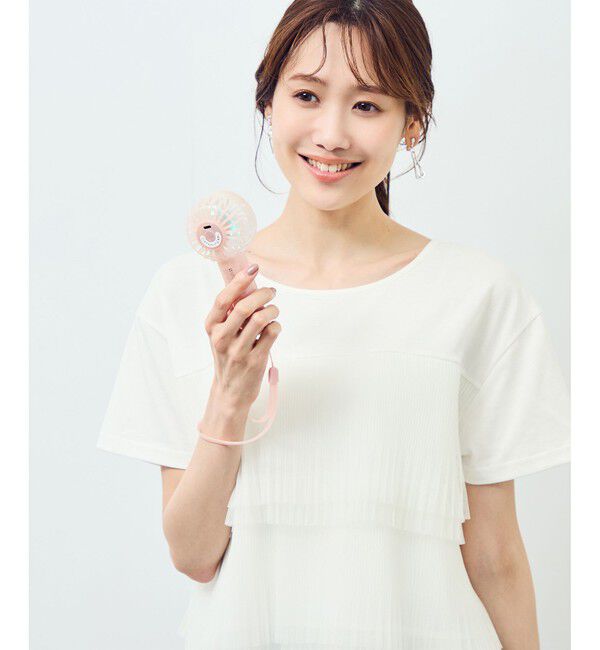 Rope&rsquo;Picnic「プリーツチュールドッキングTシャツ」|Tシャツ・カットソー|