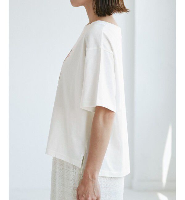 Rope&rsquo;Picnic「オフショルプリントハーフスリーブTシャツ」|Tシャツ・カットソー|