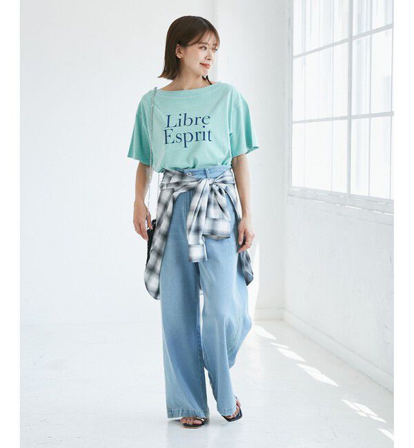 Rope&rsquo;Picnic「オフショルプリントハーフスリーブTシャツ」|Tシャツ・カットソー|