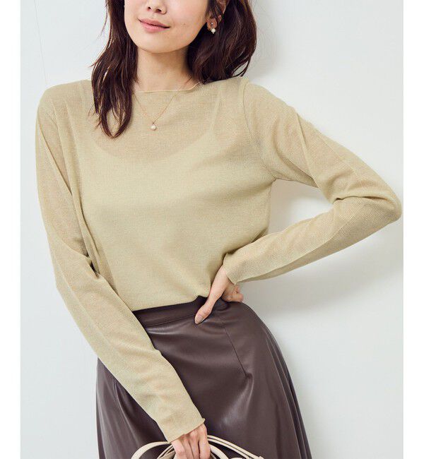 Rope&rsquo;Picnic「ラメシアーリブカットソー」|Tシャツ・カットソー|