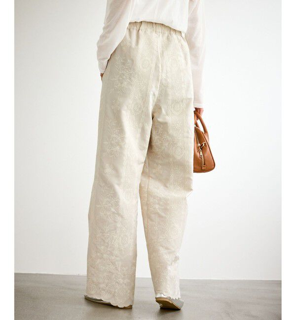 Rope&rsquo;Picnic「ウィンターイージー刺繍パンツ」|チノ|