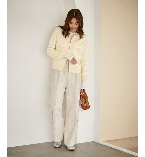 Rope&rsquo;Picnic「ウィンターイージー刺繍パンツ」|チノ|