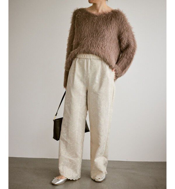 Rope&rsquo;Picnic「ウィンターイージー刺繍パンツ」|チノ|