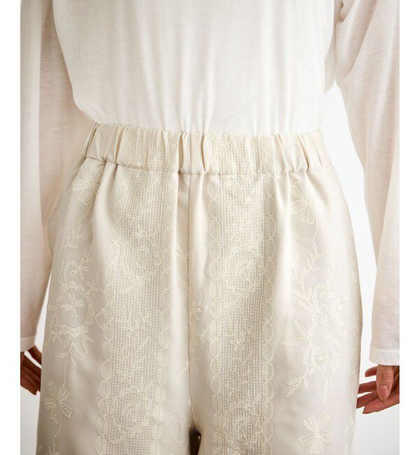 Rope&rsquo;Picnic「ウィンターイージー刺繍パンツ」|チノ|