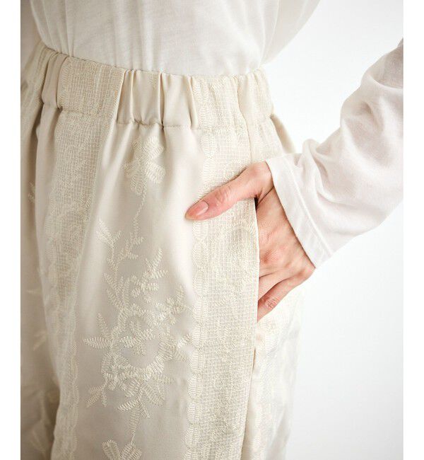 Rope&rsquo;Picnic「ウィンターイージー刺繍パンツ」|チノ|