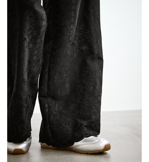 Rope&rsquo;Picnic「ウィンターイージー刺繍パンツ」|チノ|