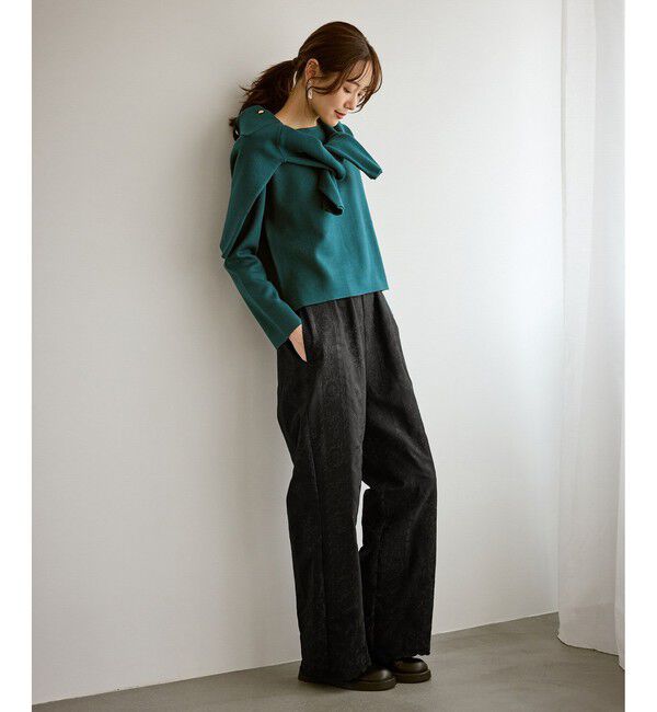 Rope&rsquo;Picnic「ウィンターイージー刺繍パンツ」|チノ|