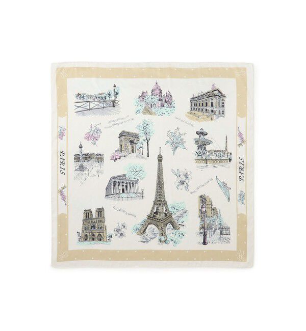 ROPE PICNIC PASSAGE「シティーパターンスカーフ 90cm」|バンダナ・スカーフ|