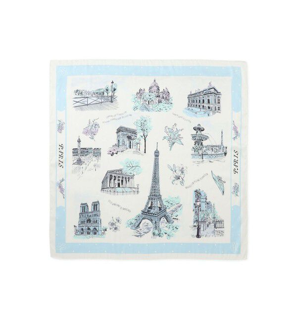 ROPE PICNIC PASSAGE「シティーパターンスカーフ 90cm」|バンダナ・スカーフ|