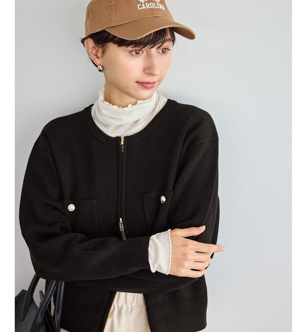 Rope&rsquo;Picnic「ミラノリブダブルジップニットカーディガン」|カーディガン|