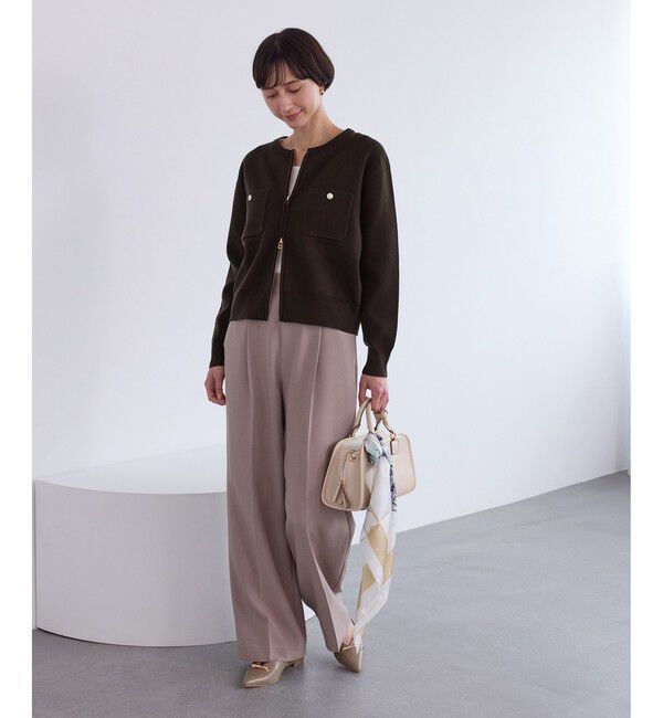 Rope&rsquo;Picnic「ミラノリブダブルジップニットカーディガン」|カーディガン|