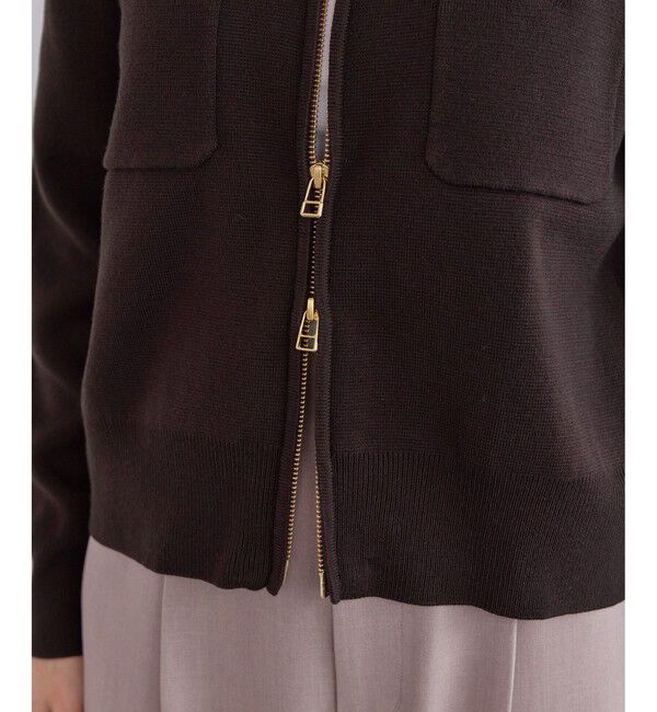 Rope&rsquo;Picnic「ミラノリブダブルジップニットカーディガン」|カーディガン|