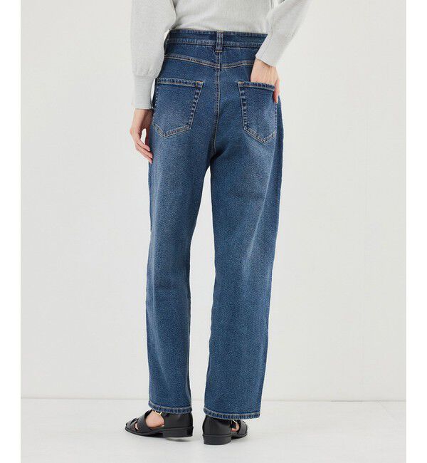 Rope&rsquo;Picnic「ウエストシェイプハイライズマムジーンズ」|デニム|