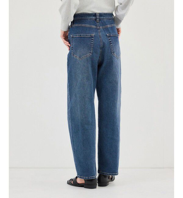 Rope&rsquo;Picnic「ウエストシェイプハイライズマムジーンズ」|デニム|