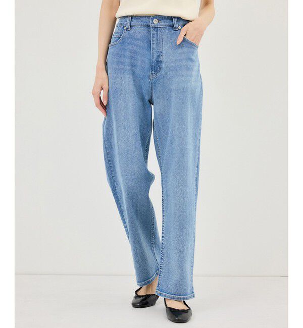 Rope&rsquo;Picnic「ウエストシェイプハイライズマムジーンズ」|デニム|