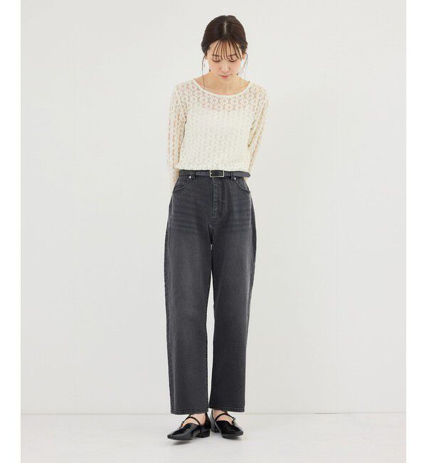 Rope&rsquo;Picnic「ウエストシェイプハイライズマムジーンズ」|デニム|