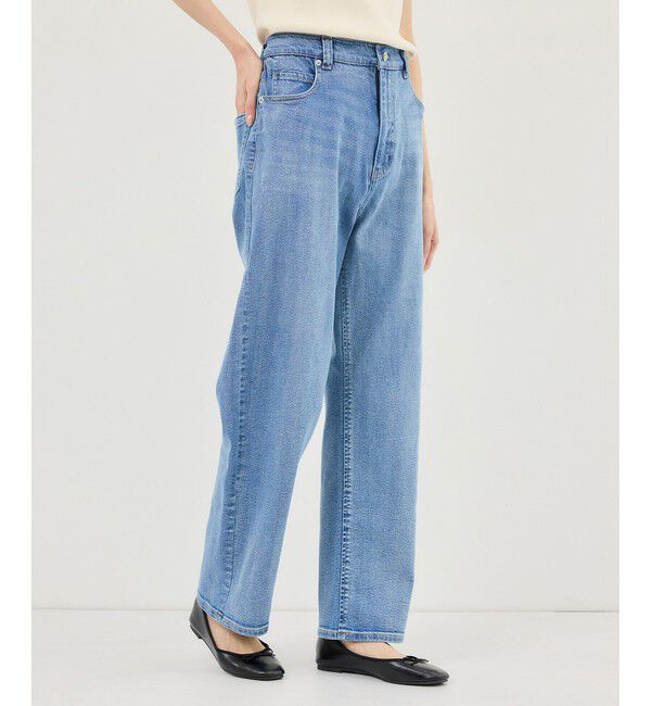 Rope&rsquo;Picnic「ウエストシェイプハイライズマムジーンズ」|デニム|