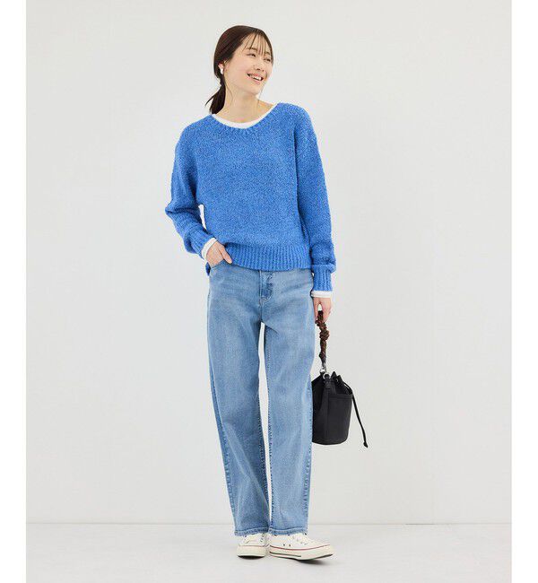 Rope&rsquo;Picnic「ウエストシェイプハイライズマムジーンズ」|デニム|