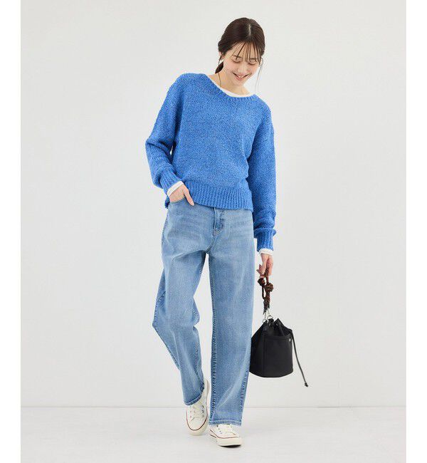 Rope&rsquo;Picnic「ウエストシェイプハイライズマムジーンズ」|デニム|