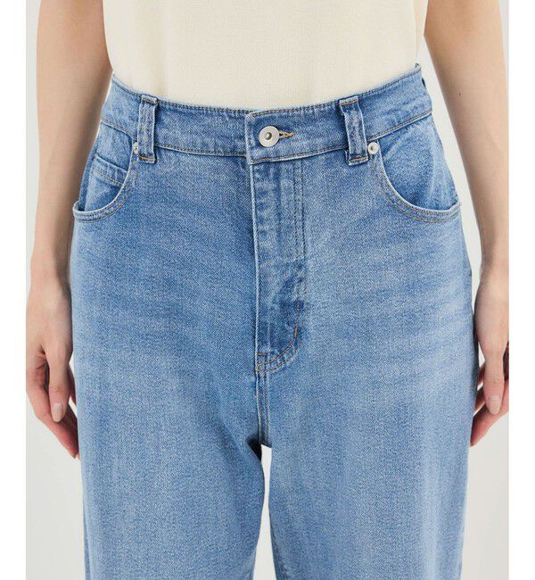 Rope&rsquo;Picnic「ウエストシェイプハイライズマムジーンズ」|デニム|