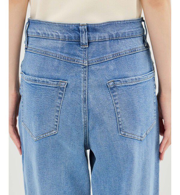 Rope&rsquo;Picnic「ウエストシェイプハイライズマムジーンズ」|デニム|