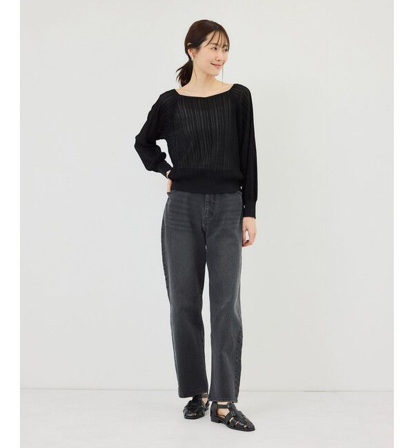 Rope&rsquo;Picnic「ウエストシェイプハイライズマムジーンズ」|デニム|