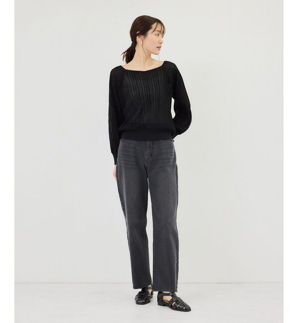 Rope&rsquo;Picnic「ウエストシェイプハイライズマムジーンズ」|デニム|