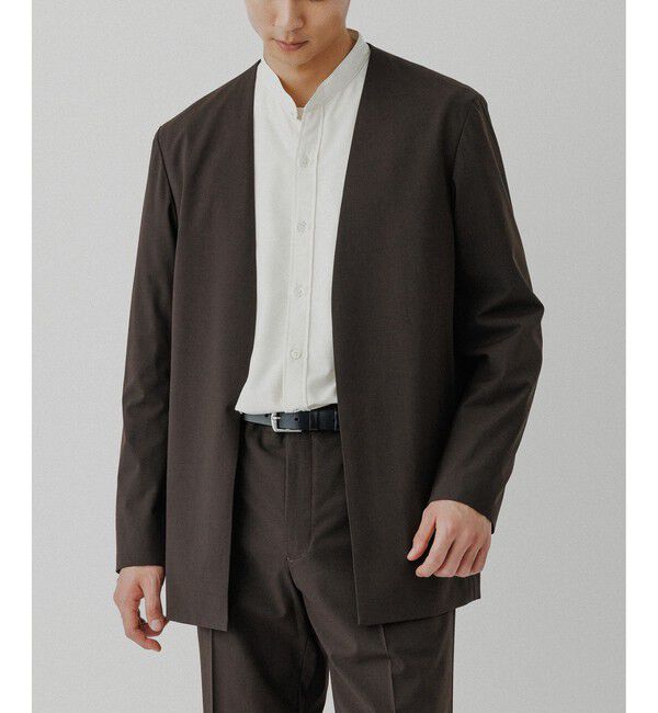 ADAM ET ROPE'「ルームジャケット / セットアップ対応」|ノーカラージャケット|