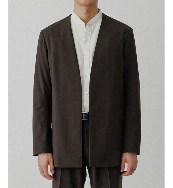 ADAM ET ROPE'「ルームジャケット / セットアップ対応」|ノーカラージャケット|