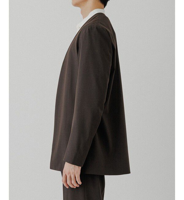 ADAM ET ROPE'「ルームジャケット / セットアップ対応」|ノーカラージャケット|