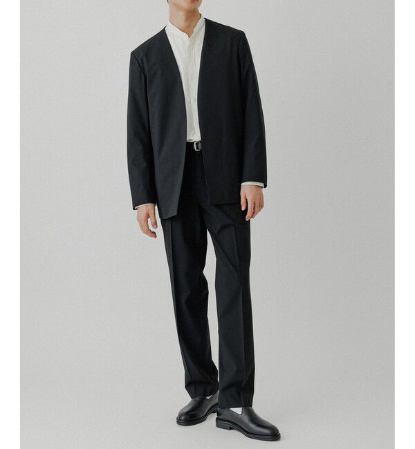 ADAM ET ROPE'「ルームジャケット / セットアップ対応」|ノーカラージャケット|